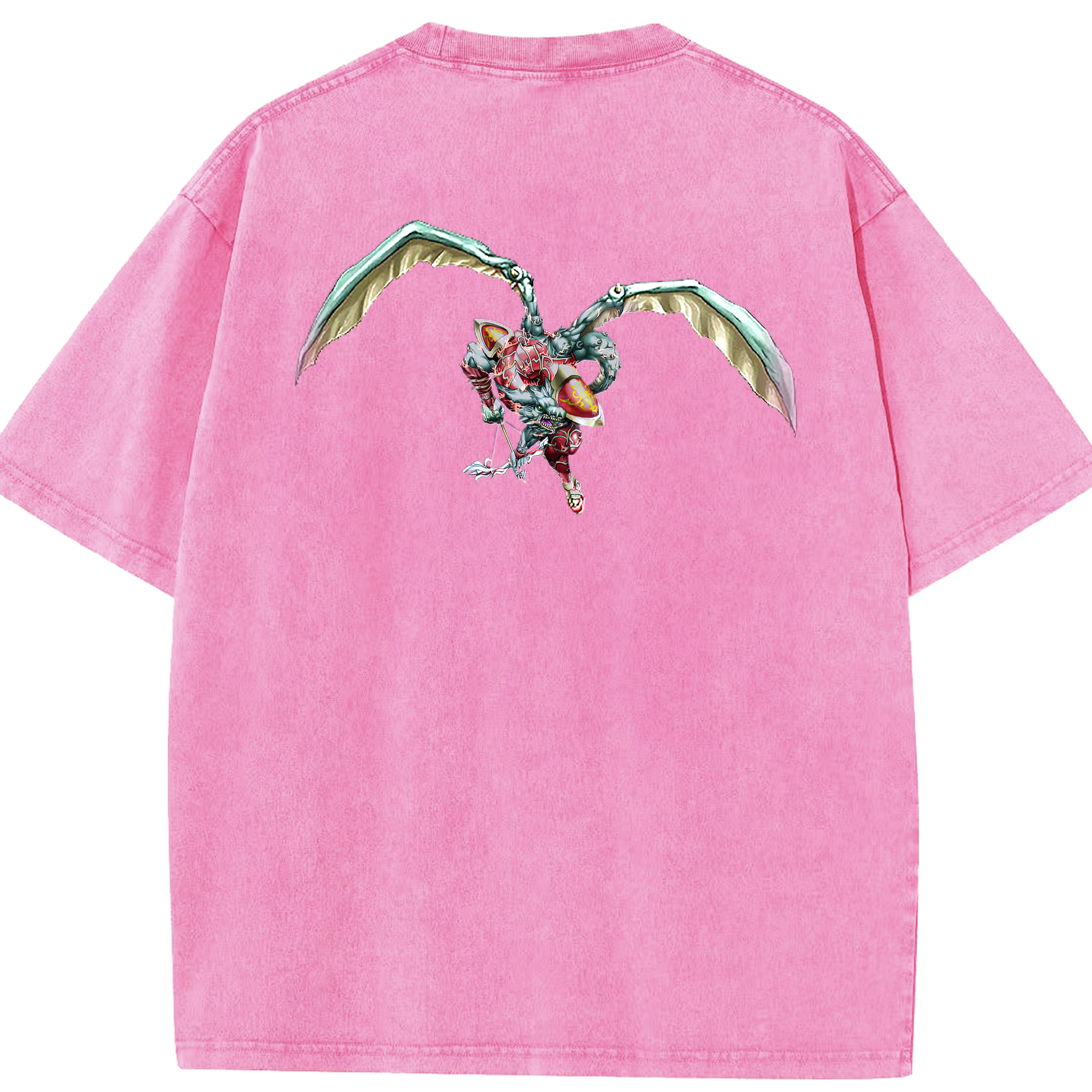 （画像用） 遊☆戯☆王 Yu-Gi-Oh! 綿100% ヴィンテージ風 半袖Tシャツ（背面プリント）